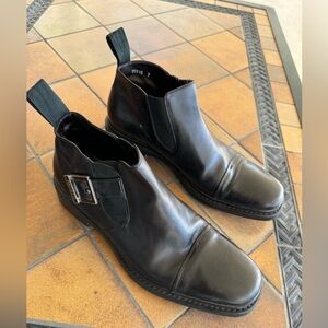 Cesare Paciotti Black Leather Boots Men’s Size 7. US